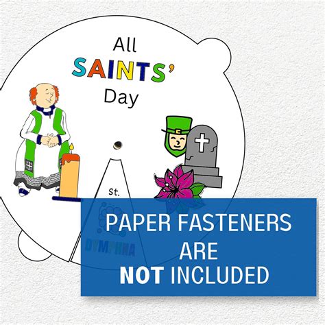 All Saints Day Coloring Wheel, Printable Sunday School Activities, All ...