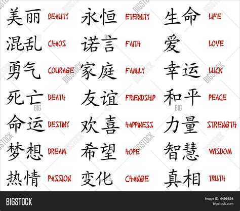 Chinese Symbols Vector & Photo (Free Trial) | Bigstock