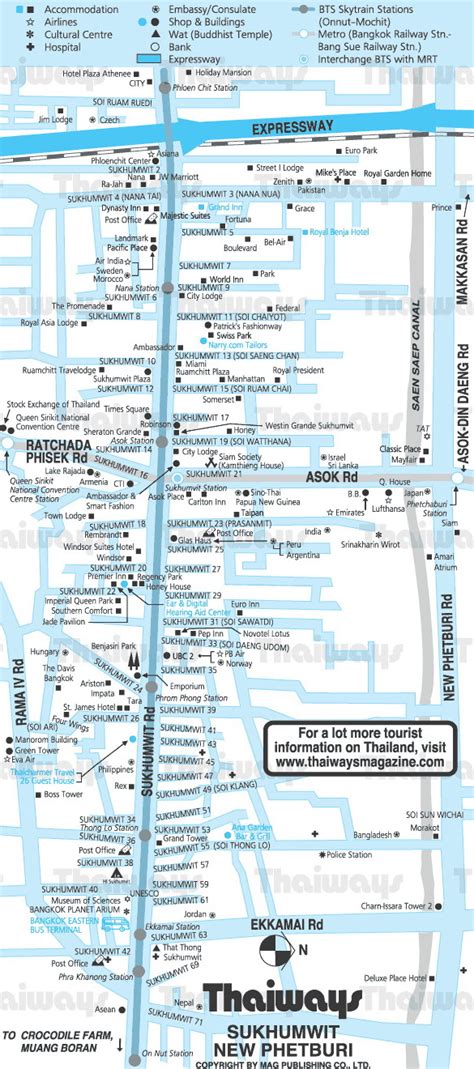 Sukhumvit Rd Map - Bangkok Thailand • mappery