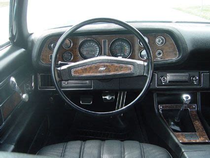 1970 Chevrolet Camaro Interior with Wood Trim and Gauges