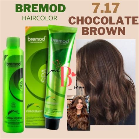 7.17 BREMOD CHOCOLATE BROWN HAIR COLOR WITH OXIDIZING CREAM | Lazada PH