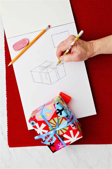 How to Draw a Christmas Present | Welcome To Nana's