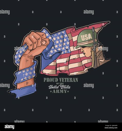 american flag patriotic symbol soldier brave Stock Vector Image & Art - Alamy