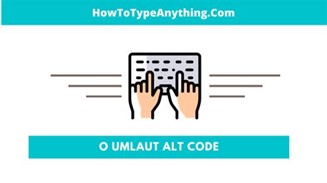 How to Type Ö with 2 Dots Over it on Keyboard (AKA O Umlaut) - How to Type Anything