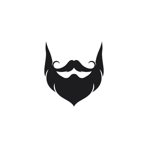 Premium Vector | Sign of beard logo vector icon illustration