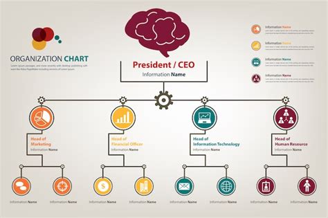 Modern organizational chart design - brickkiza