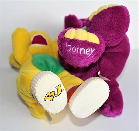 Vintage Barney & BJ Plush Toys 12" Plush Dolls Stuffed Childrens TV ...