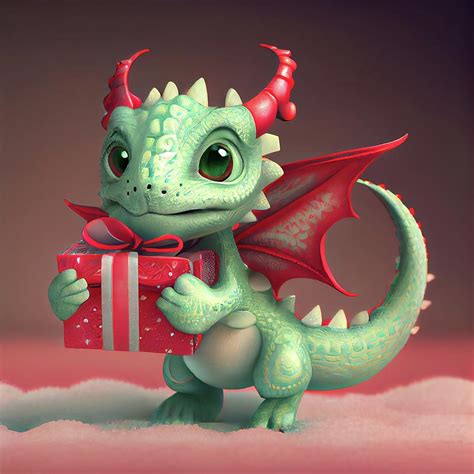 Gift dragon Digital Art by Mythical Designs - Fine Art America