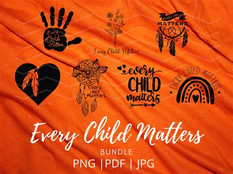 Every Child Matters Orange Shirt Day Bundle PNG PDF JPEG Orange Shirt Simple Design Bundle - Etsy