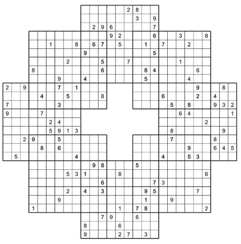 Printable Samuri Sudoku That are Smart | Tristan Website