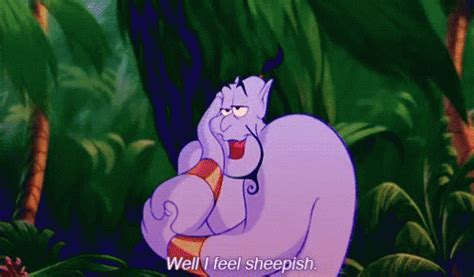 Genie Sheepish GIF - Genie Sheepish Embarrassed - Discover & Share GIFs