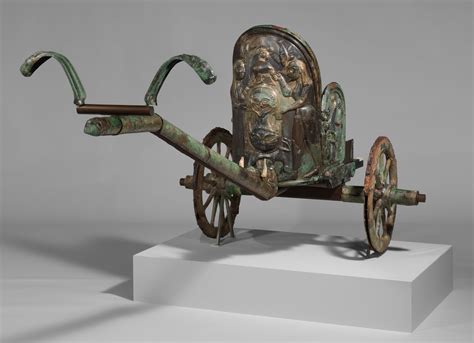 Bronze chariot inlaid with ivory | Etruscan | Archaic | The ...