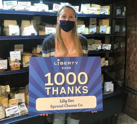 Liberty Bank gives ‘1,000 Thanks’ to Middletown’s Spread Cheese Co.