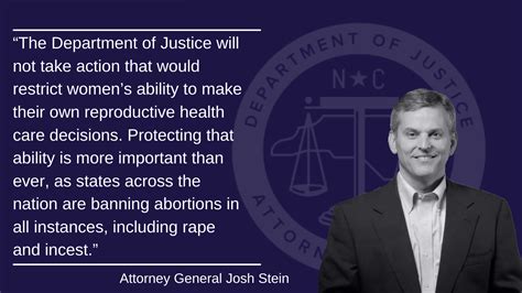 Attorney General Josh Stein Will Not Ask Court to Limit Women’s Freedom ...