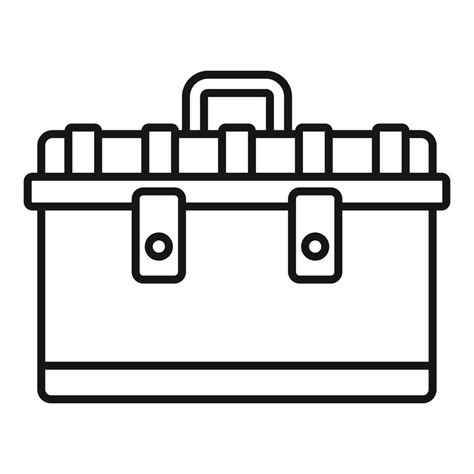 Tool box icon, outline style 14473843 Vector Art at Vecteezy