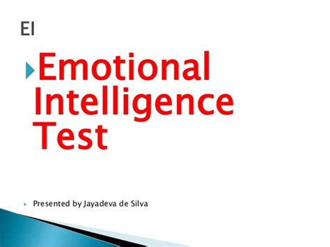 Emotional intelligence test