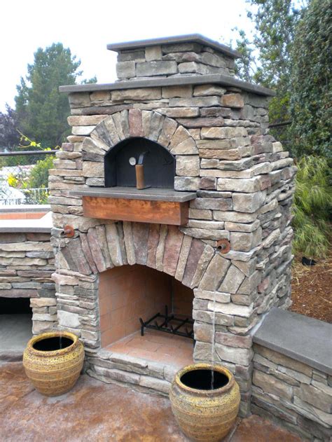 brick wood oven the best exterior pizza ovens images on decks regarding outdoor fireplace ...