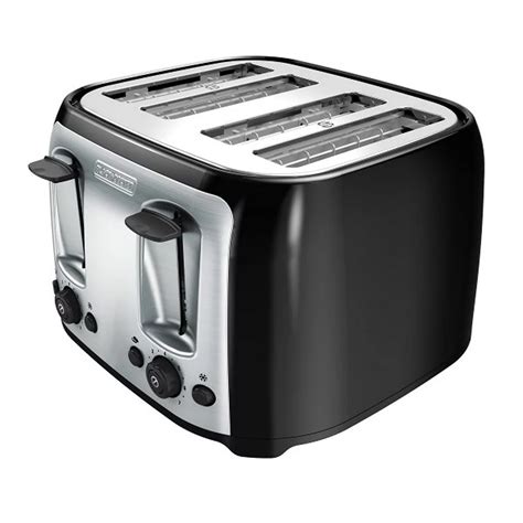 BLACK+DECKER 4 Slice Black Toaster | The Home Depot Canada