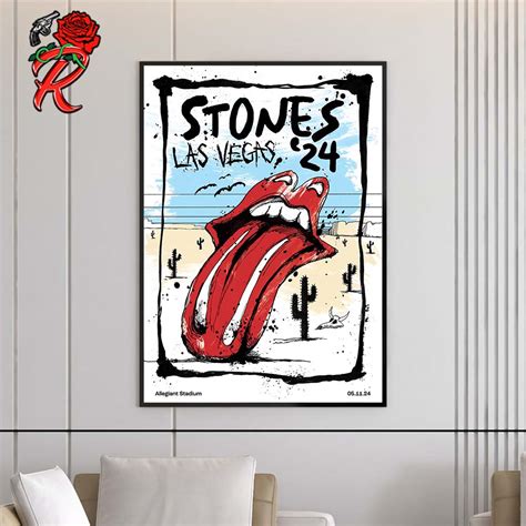 The Rolling Stones Official Poster For The Show At Allegiant Stadium In ...