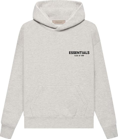 Buy Fear of God Essentials Kids Essentials Hoodie 'Light Oatmeal ...