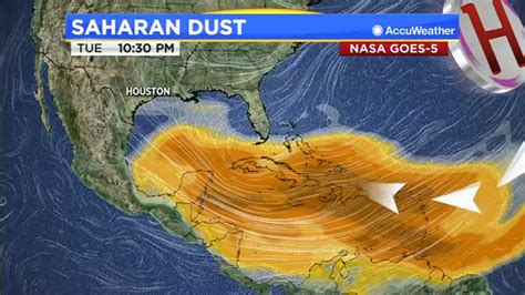 Saharan dust travels off Africa coast into eastern Atlantic - ABC13 Houston