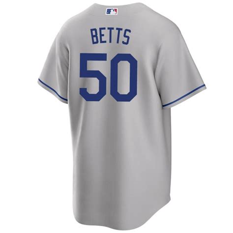 NIKE Los Angeles Dodgers Mookie Betts Away Jersey T770-LDGR-LD7-B50 ...