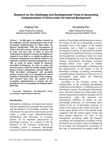 (PDF) Research on the Challenges and Developmental Trend of Accounting Computerization in China ...