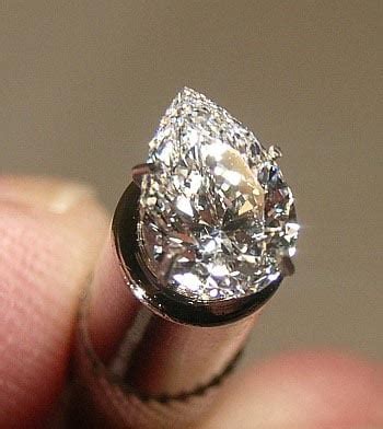 2.44ct Rough Diamond Found at Arkansas Park Yields 1.06ct F VVS2 Pear ...