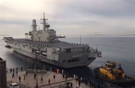 Italian Navy Cavour Aircraft Carrier ready for F-35B integration tests