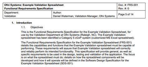 Functional Requirement Document Template Sample - Free Documents