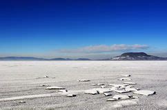 Lake Balaton, Hungary frozen winter | Lake Balaton in winter time ...