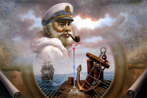 News Map Captain 7 Or Sea Captain Painting by Yoo Choong Yeul