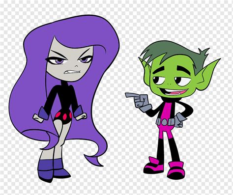 Teen Titans Raven And Beast Boy Kids