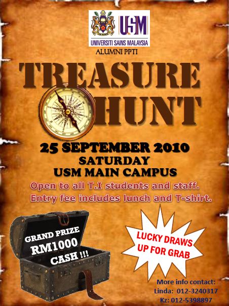 Treasure Hunt 2010: Official Poster- Treasure Hunt 2010, Alumni PPTI