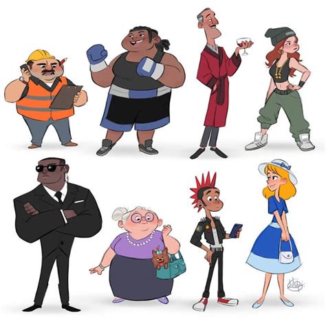 #cartoon #characters #personajes | Cartoon character design, Character ...