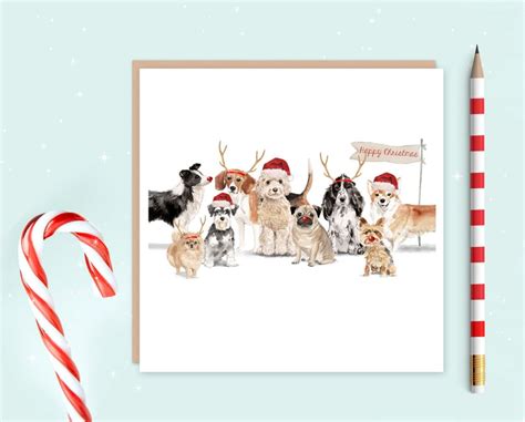 Dog Christmas Card Christmas Gift for Dog Lovers - Etsy