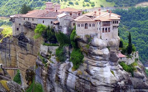 Holy Trinity Monastery, Greece, architecture, greece, mountains ...