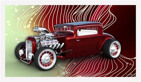 ArtStation - CUSTOM HOT ROD POSTER