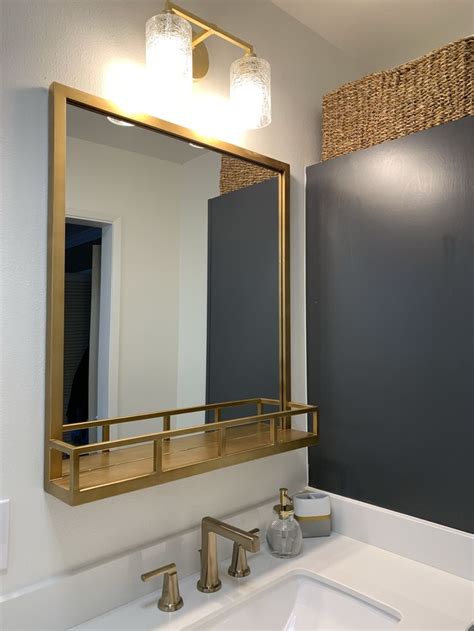 Gold mirror | Gold mirror bathroom, Bathroom mirrors diy, Bathrooms remodel