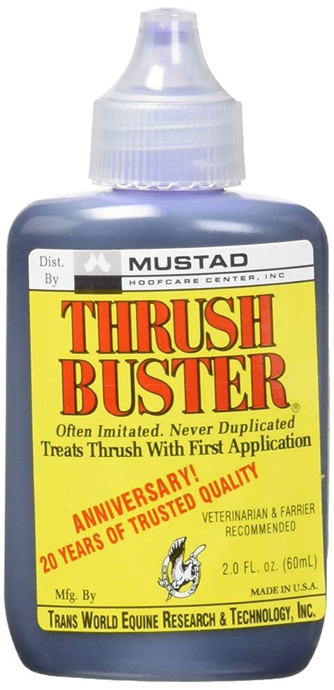 Mustad Thrush Buster Treatment Reliever Single Application Horse Hoof Care 2 oz | eBay