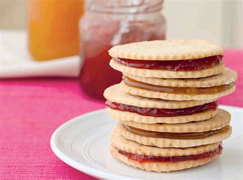 Jam Biscuit Sandwiches