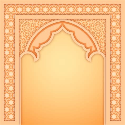 Premium Vector | Islamic Arch Design Template