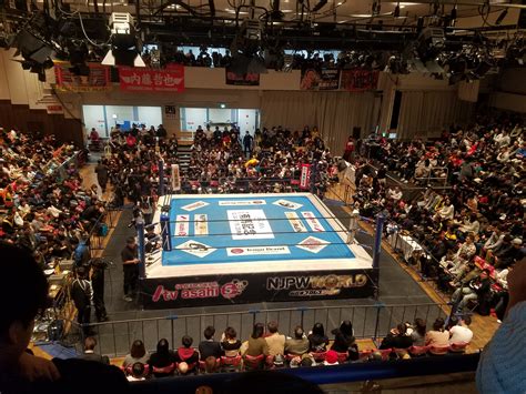 My view from Korakuen Hall tonight, I am marking out : SquaredCircle