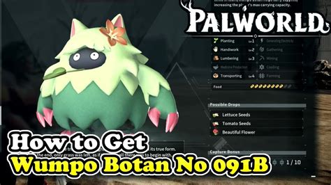 Palworld How to Get Wumpo Botan Palworld No 091B - YouTube