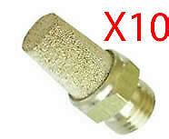10 x Pneumatic Standard Silencer Cone - 1/4 BSP thread (used for silencer or 4x4 diff breather ...