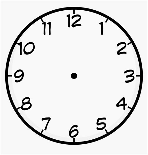 Clipart Clock Time Travel - Clock Face Clip Art, HD Png Download - kindpng