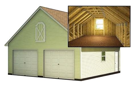 Two Car Garage Plans With Loft DIY Backyard Shed Building | Etsy (With images) | Garage plans ...