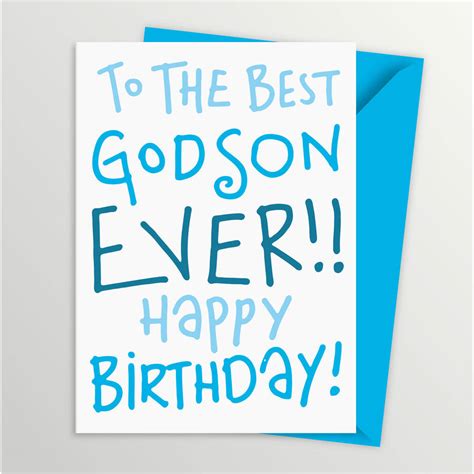 godson birthday card by a is for alphabet | notonthehighstreet.com