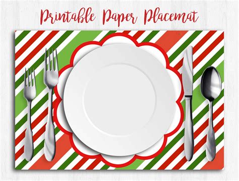 Christmas Placemats Best Placemats Paper Placemats | Etsy