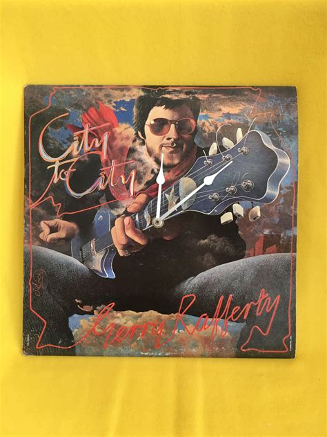 Gerry Rafferty 1978 City to City record album wall clock by AlbumWorks ...